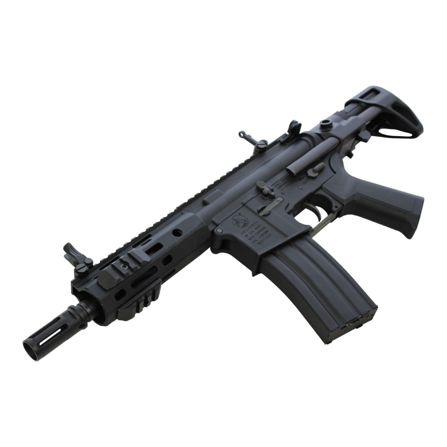 M4系エアソフトガン用 ストック6本 グリップ1本 BJ Tac MCXタイプ グリップ BK (各社GBB M4/MCX対応) | エアガン